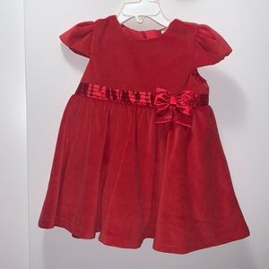 NWT! Red baby dress! Soft and velour like fabric with lining.